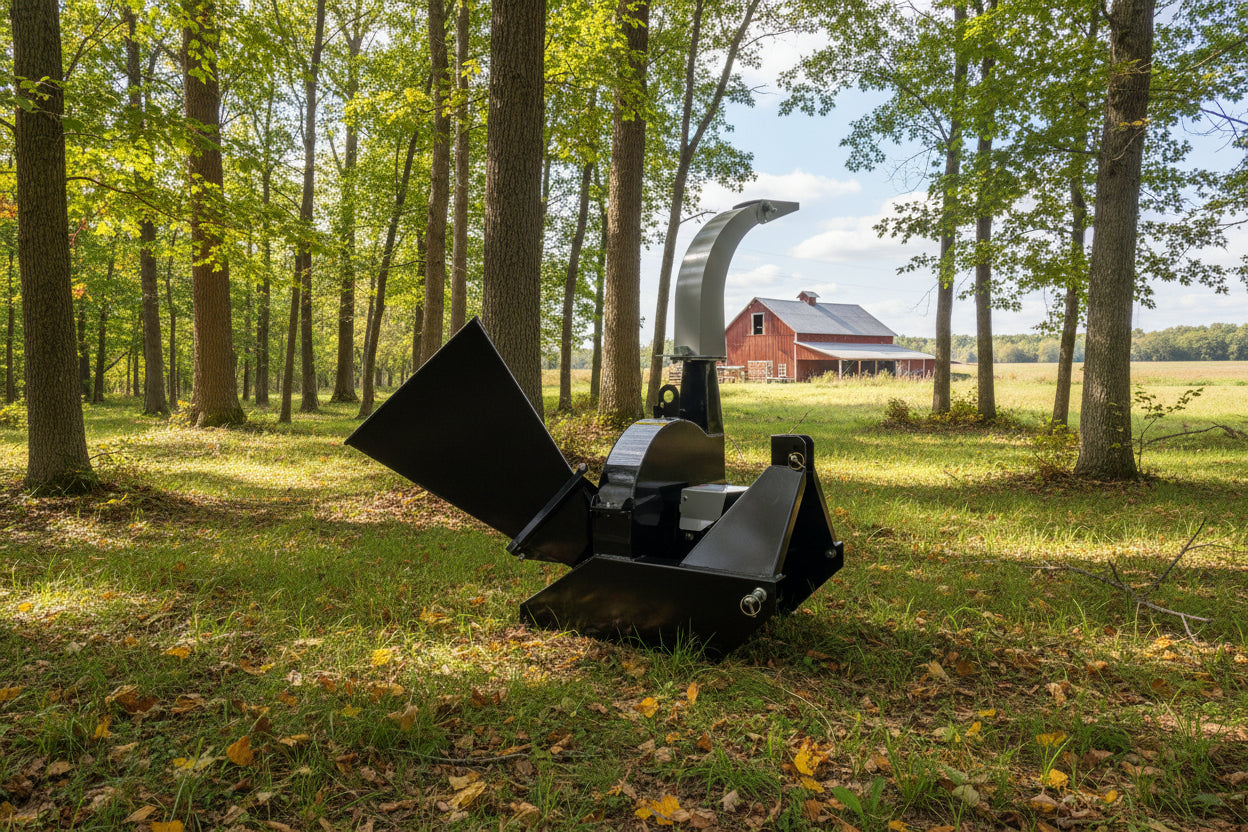 Tractor PTO Wood Chipper Heavy Duty Direct Drive with 360 Degree